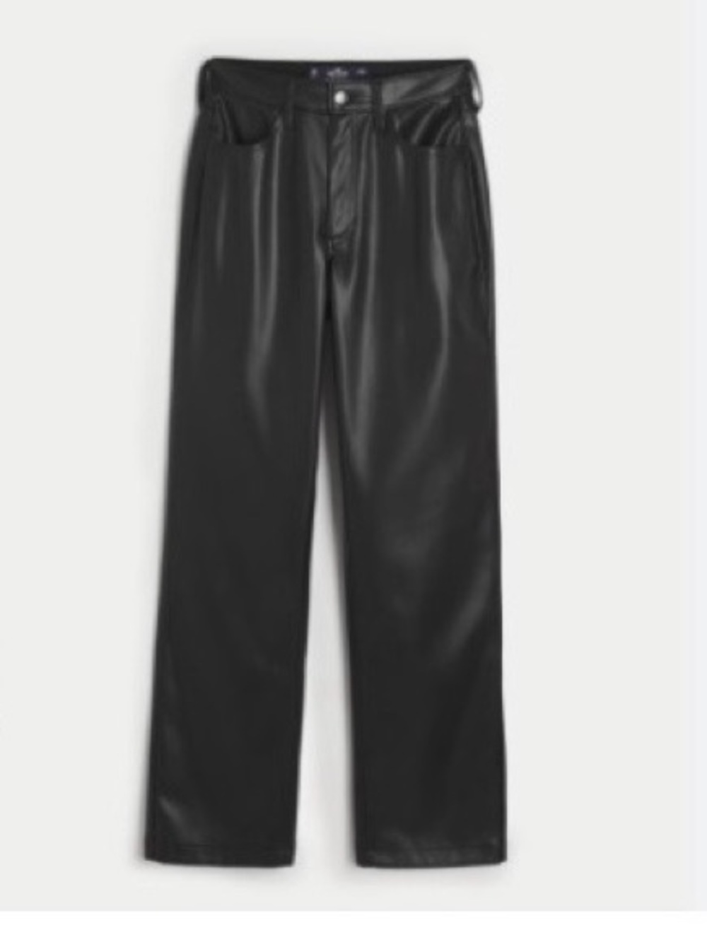 Hollister Black High-Rise Faux Leather Pants Size 26